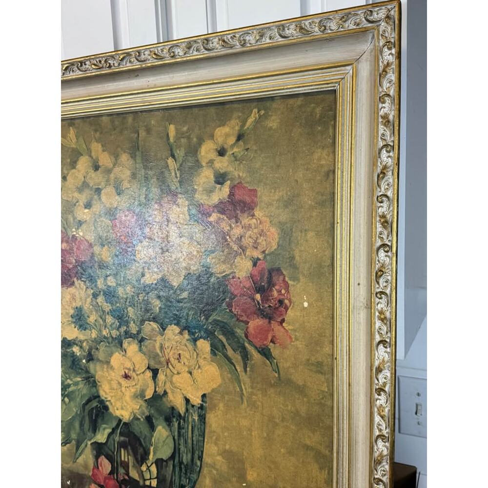 Ann Cochran Summer Splendor 1944 Oil Painting Floral Still Life Framed TV Prop - Picture 6 of 10